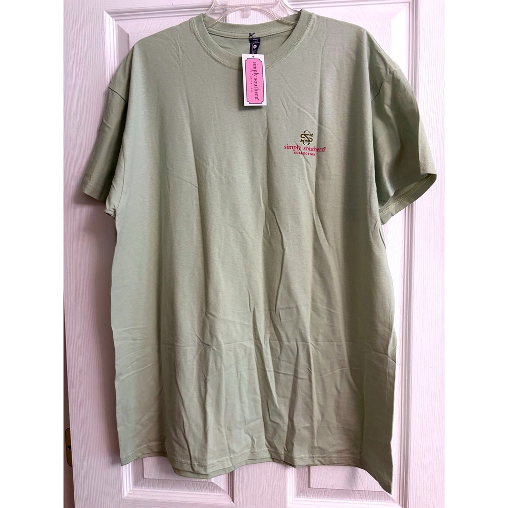 Simply Southern T-Shirt XL Sage Green Christian By Their Fruits Graphic Tee New